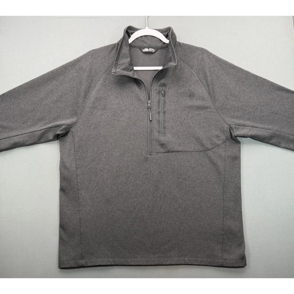 The North Face Men's XL Sweater - Gray Fleece 1/4